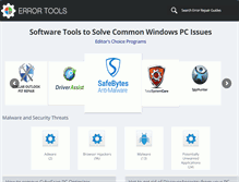Tablet Screenshot of errortools.com